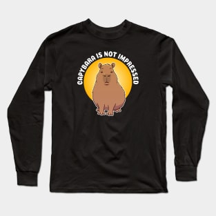 Cute Capybara is not impressed Long Sleeve T-Shirt